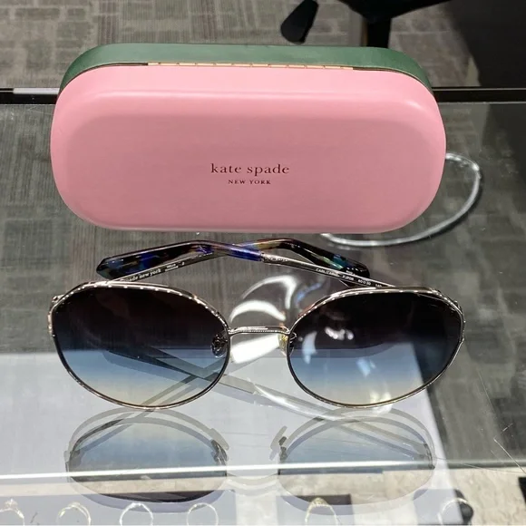 New Kate Spade 60mm Aviators Sunglasses Kate Spade KS Maisie/G/S Metal Womens Aviator Sunglasses  main image 4